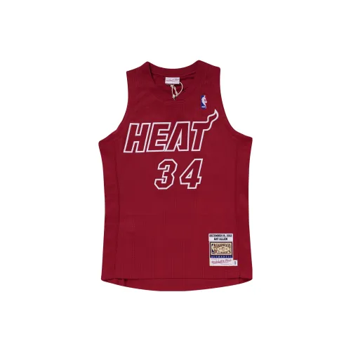 Mitchell Ness Красный Унисекс Баскетбольная Джерси