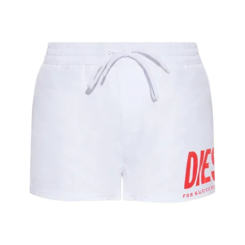 DIESEL FW24 Пляжные шорты Мужские Белые