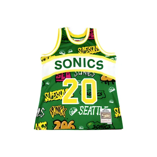 MITCHELL NESS Баскетбольная Джерси Унисекс Зеленая