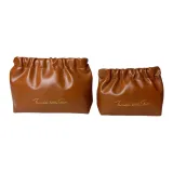 Плиссированная сумка - коричневая [Тубы + Трубы]