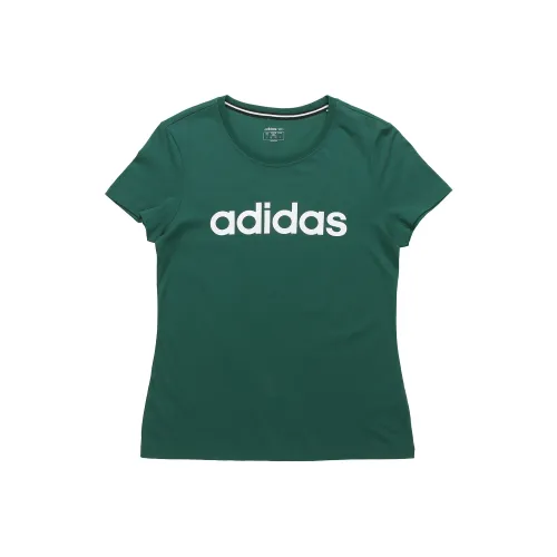 ADIDAS NEO Комплект с короткими рукавами T-рубашка Женская Лесной зеленый