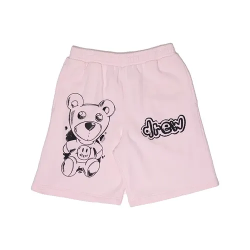 Drew House Letter Logo Series Светло-розовые Унисекс Спортивные шорты