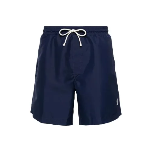 BRUNELLO CUCINELLI Пляжные шорты Мужские Синие