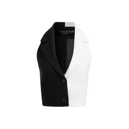 ALICE+OLIVIA Майка Женская Черный Белый