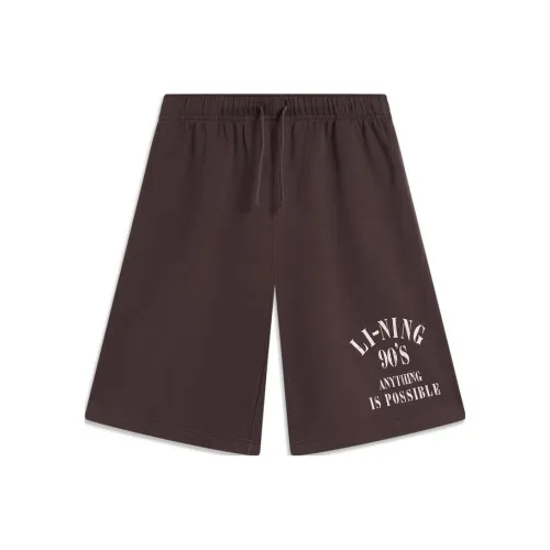 LINING Weekend youth Повседневные шорты Мужской Уголь Кофе Умбра