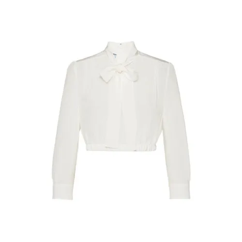 PRADA Белый Женские Короткие Топы