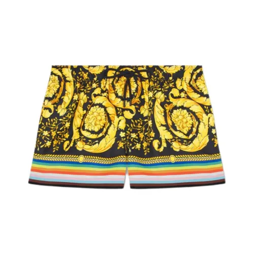 VERSACE Пляжные шорты Мужские Желтые