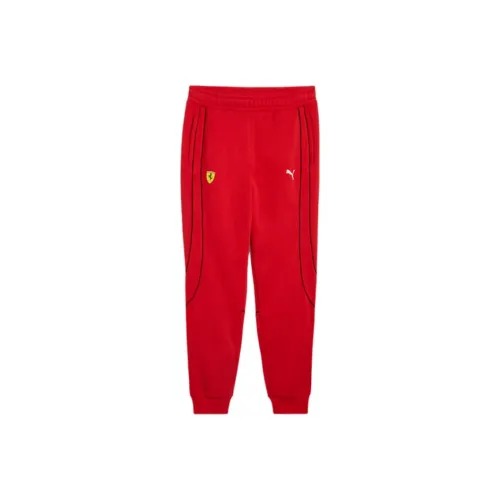 PUMA Scuderia Ferrari SS24 Гоночные брюки Мужские Красные