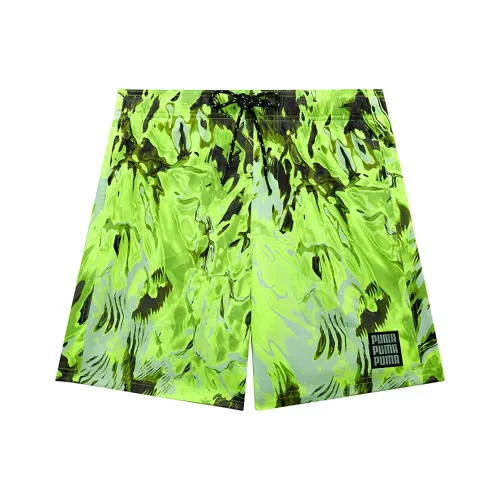 PUMA Плавательные шорты Мужские Желто-зеленые