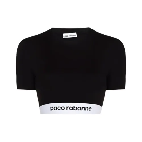 Paco Rabanne Черные Женские Короткие Топы