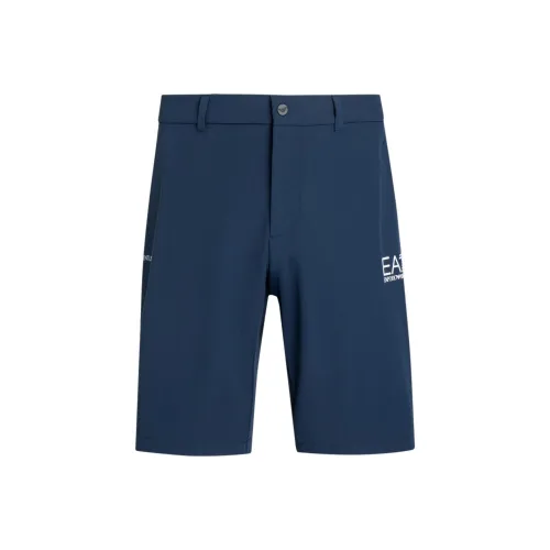 EMPORIO ARMANI EA7 SS24 Повседневные шорты Мужские Синие