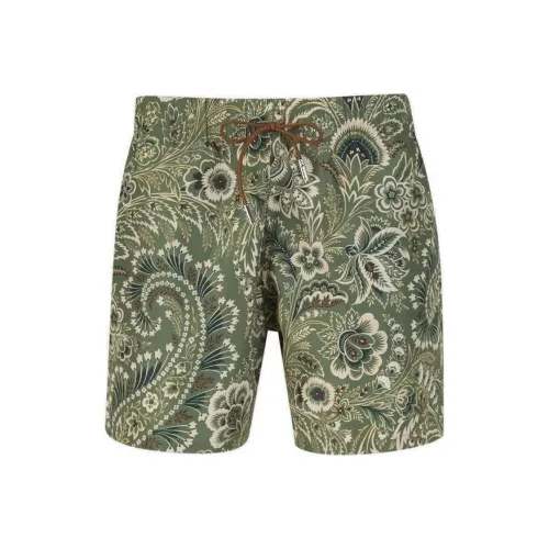 ETRO Зеленые Мужские Плавательные Шорты