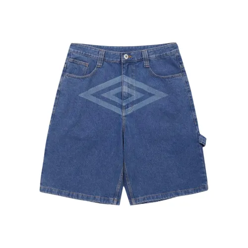 Umbro x Kasina Collaboration SS25 Джинсовые шорты Унисекс Темно-синий