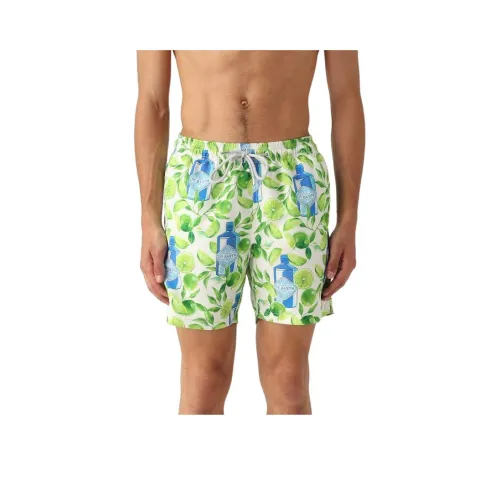 MC2 SAINT BARTHELEMY Пляжные шорты Мужские Лайм