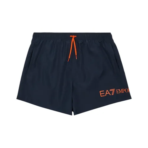 EMPORIO ARMANI EA7 Пляжные шорты Мужские Синие