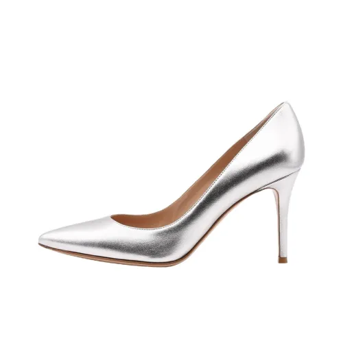 GIANVITO ROSSI Высокие каблуки Серебристые Женские