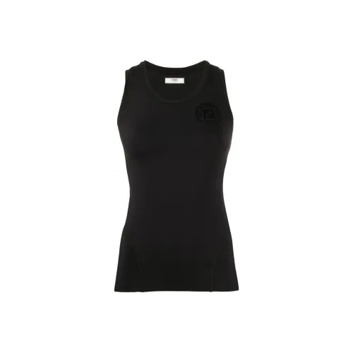 FENDI Черные Женские Майки