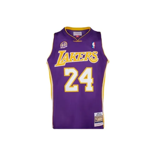 MITCHELL NESS Баскетбольная Джерси Мужская Фиолетовая Золотая