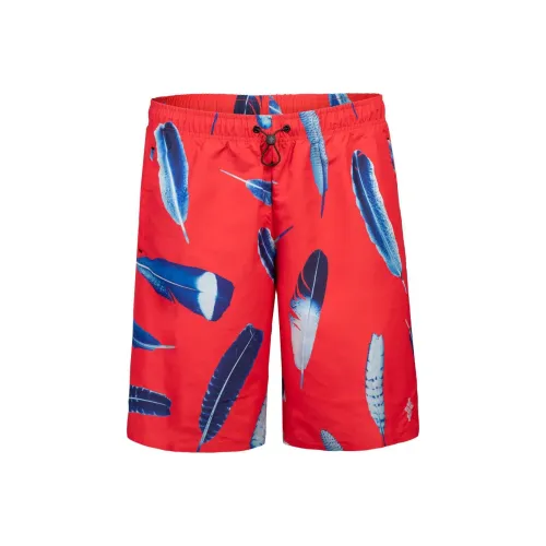 Marcelo Burlon COUNTY OF MILAN x Arena SS24 Плавательные шорты Мужские Кораллово-красные