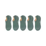 5-Pack No-Show Socks [Темно-зеленый]