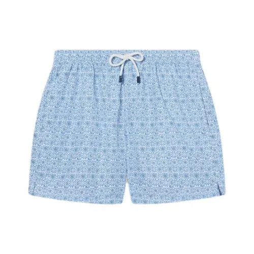 FEDELI Blue Мужские Пляжные Шорты