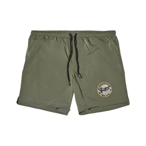 AERONAUTICA MILITARE Зеленые Мужские Пляжные Шорты