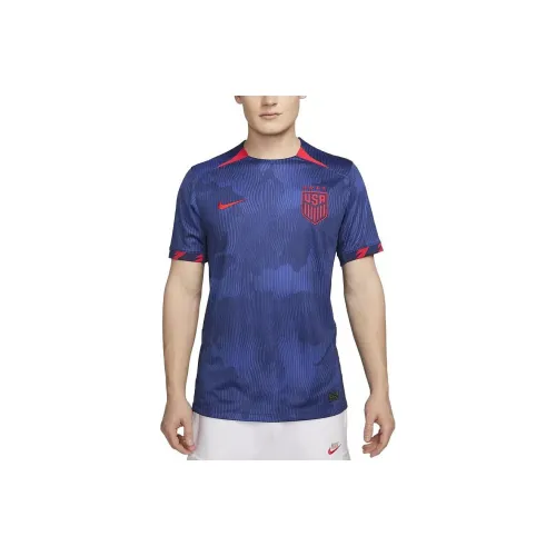 Nike Dri Fit SS23 Футбол Джерси Мужской Синий