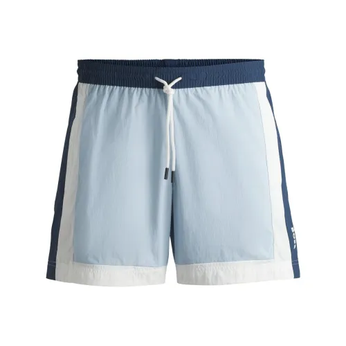 Hugo Boss Пляжные шорты Мужские Светло-синие