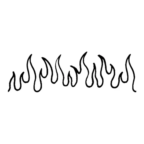 ZAIBIAN Пламя Травяной Рука Цветочный Стикер