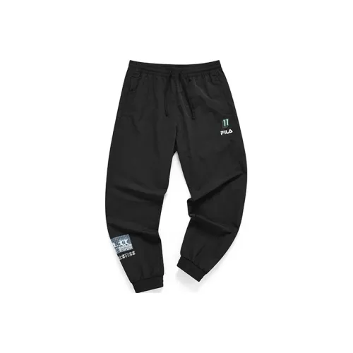 FILA FUSION Темно-черные спортивные брюки для мужчин