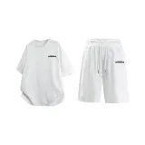 Комплект одежды (Белая футболка + Белые шорты)