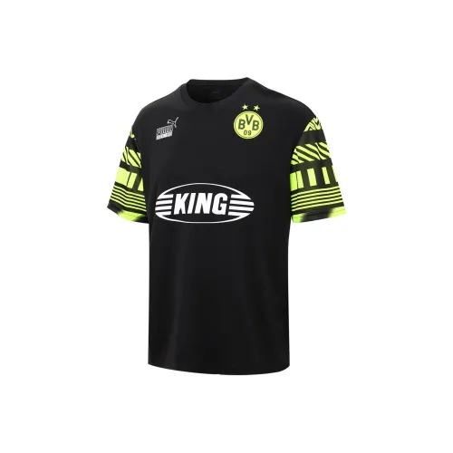 PUMA Черная Мужская Футбольная Джерси