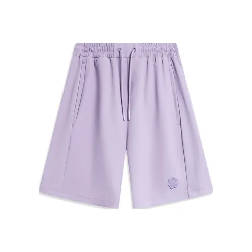 LINING Wade Collection Повседневные шорты Мужские Дымчатый серый Розовый фиолетовый