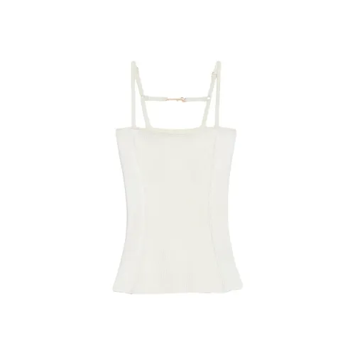 Jacquemus Экрю Женские Майки