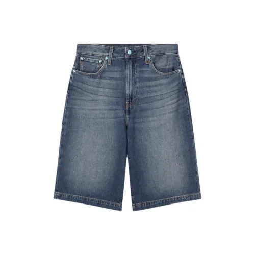 Levis Blue Men's Denim Shorts Левис Синий Мужские Джинсовые Шорты