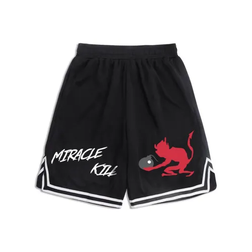 MIRACLE KILL Свободный крой Шорты Унисекс Черный