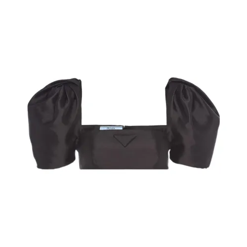 PRADA Черные Женские Короткие Топы