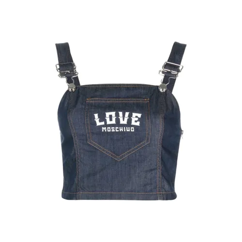 LOVE MOSCHINO Синие Женские Майки