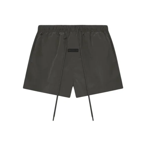 Fear Of God Essentials SS24 Crinkle Нейлон Бег Короткие Повседневные Шорты Мужские Ink Black INK