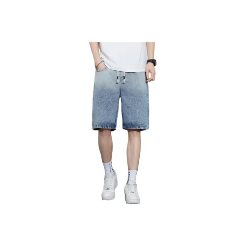 UOOHE Джинсовые шорты Unisex Light Blue