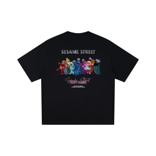 Улица Сезам Короткий рукав T-рубашки Унисекс