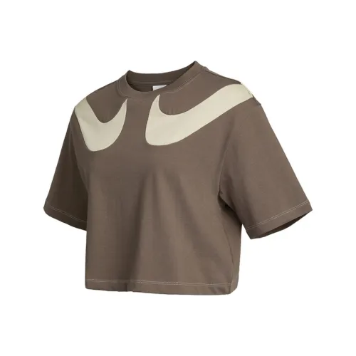 NIKE Умбра Женские Короткие Топы
