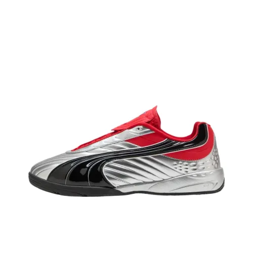 PUMA V S2 Goalgetter Low Топ Кроссовки для тренировок Унисекс Серебряный