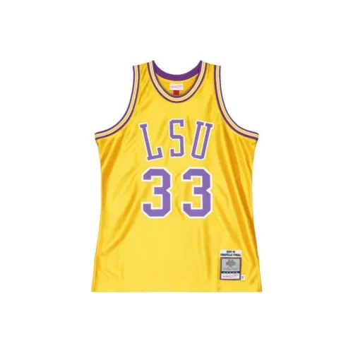 Mitchell Ness Желтая Мужская Баскетбольная Джерси