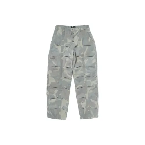 THUG CLUB Серо-зеленые унисекс повседневные брюки