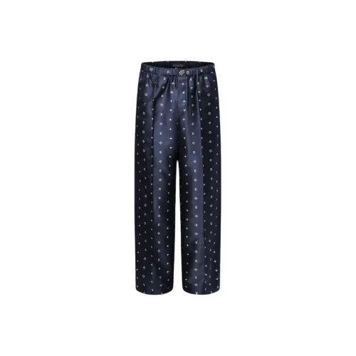 LOUIS VUITTON SS25 Повседневные брюки Мужские Морской синий