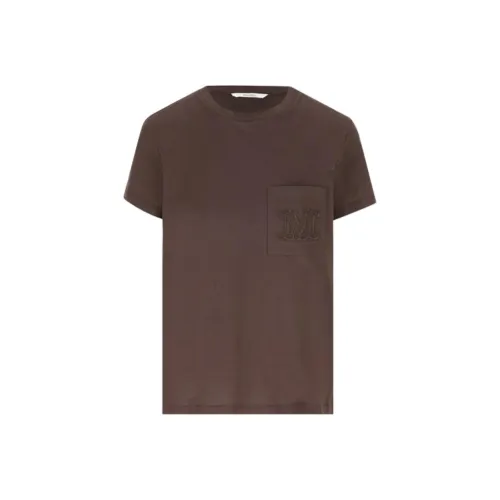 MaxMara SS25 T Рубашка Женская Коричневая