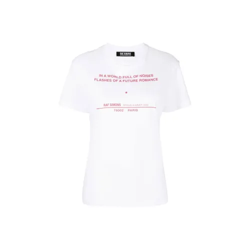 RAF SIMONS Белые Женские Футболки