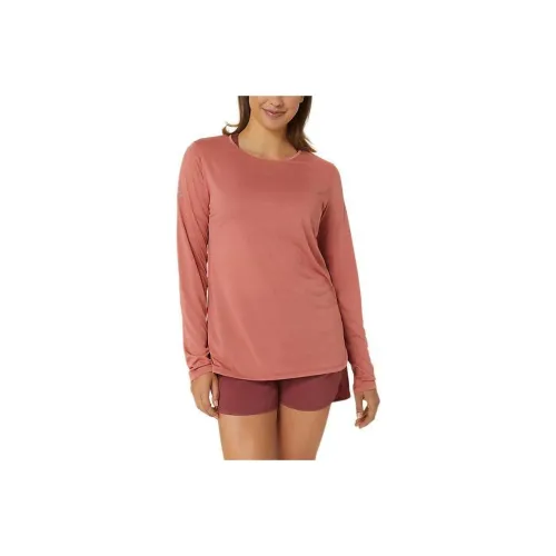 Asics NAGINO RUN Светлый Гранат Красный Женские T-Рубашки