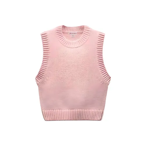 ZARA AO YES Collaboration Розовые Женские Майки